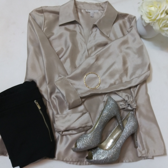 JM Collection Wrap Top - Picture 8 of 8